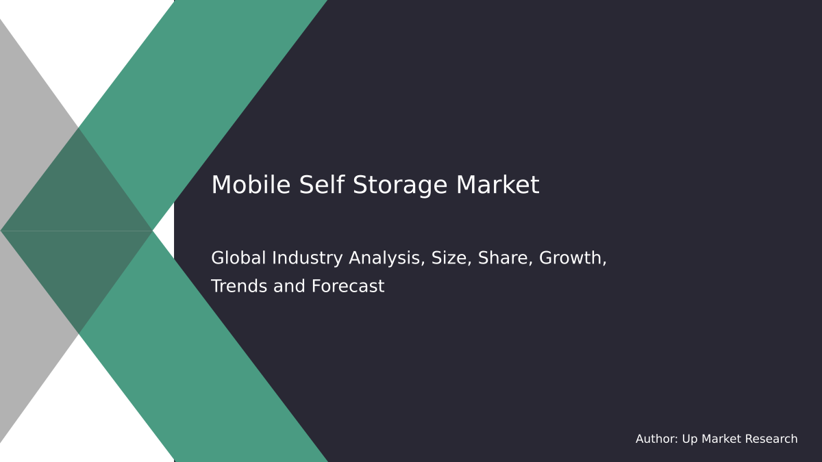 Mobile Self Storage Market Report Global Forecast To 2028 Up Market